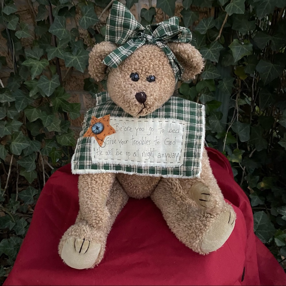 Collectible, 18 inch Brown Bear.